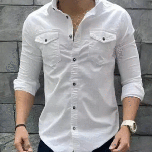 Double pocket shirt for men